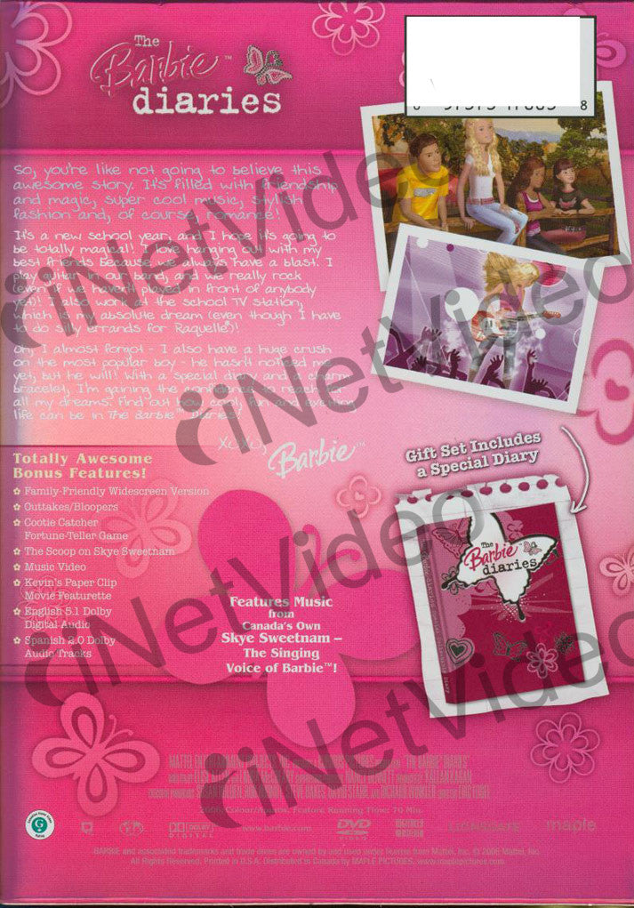 the barbie diaries dvd