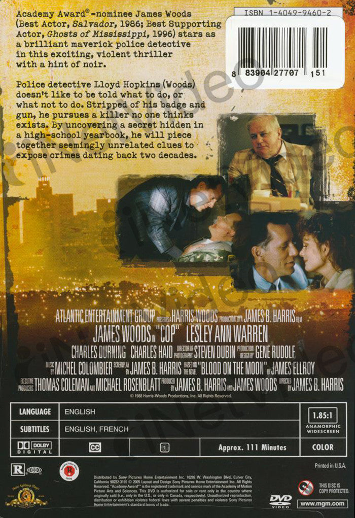 Cop on DVD Movie