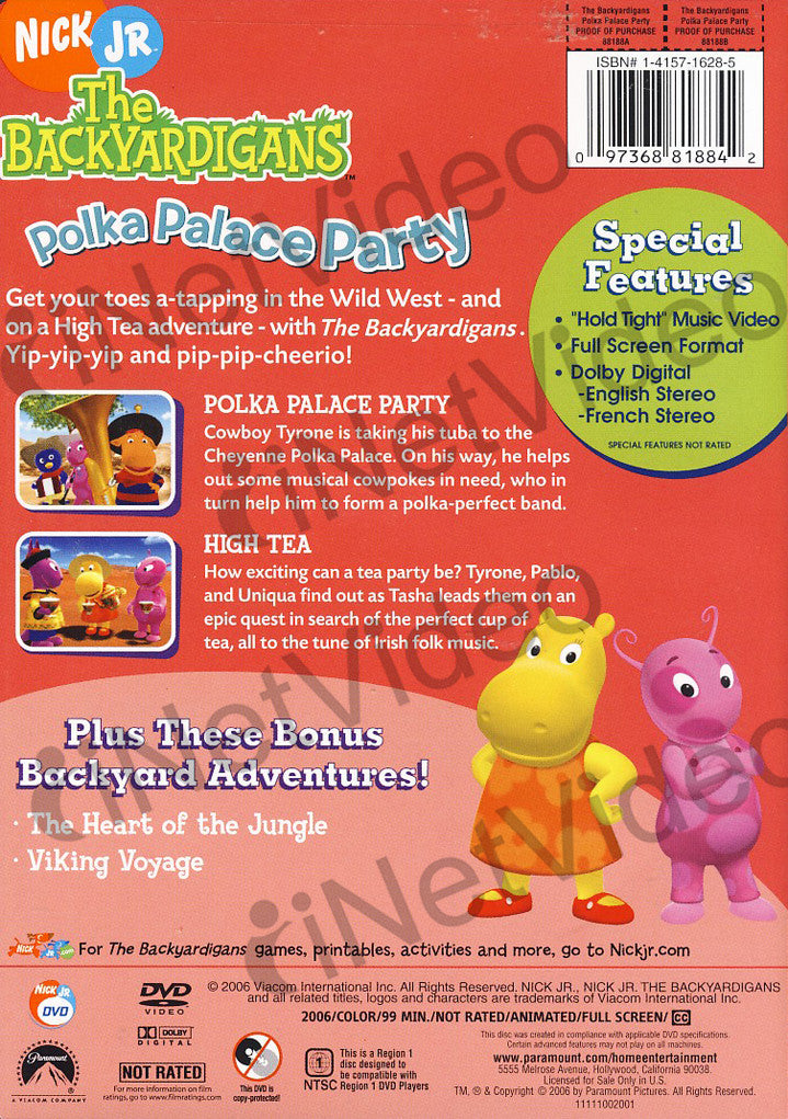 Backyardigans - Polka Palace Party on DVD Movie