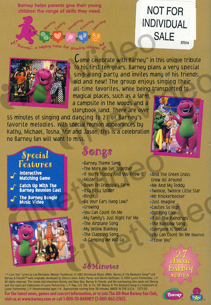sing and dance with barney min