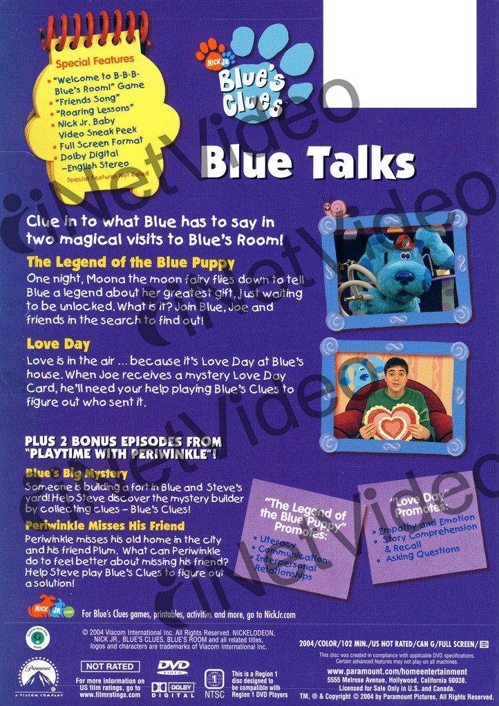 Blue's Clues Dvd Cover
