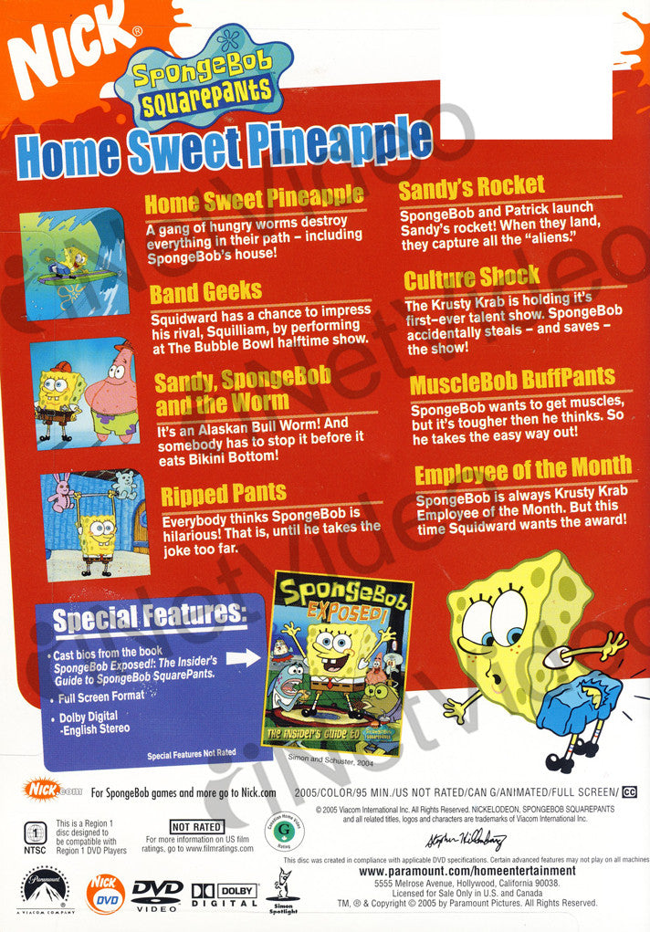Spongebob Squarepants - Home Sweet Pineapple on DVD Movie