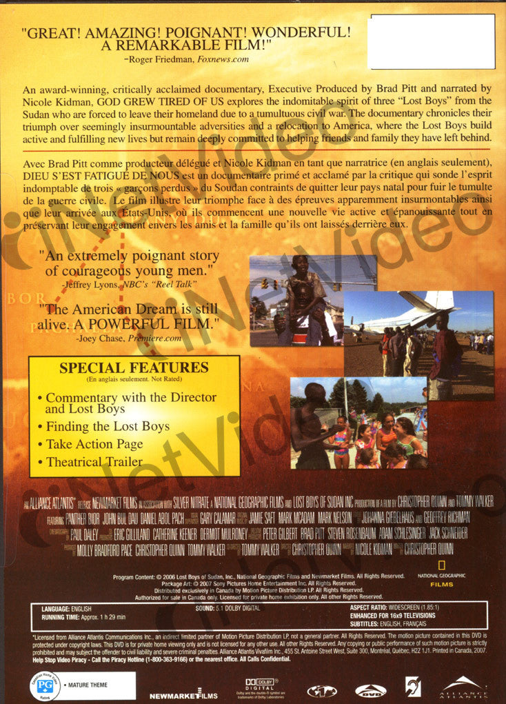 God Grew Tired of Us (Bilingual) on DVD Movie