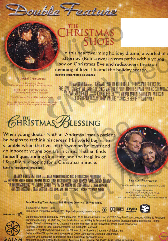 The Christmas Shoes The Christmas Blessing Double Feature On Dvd Movie