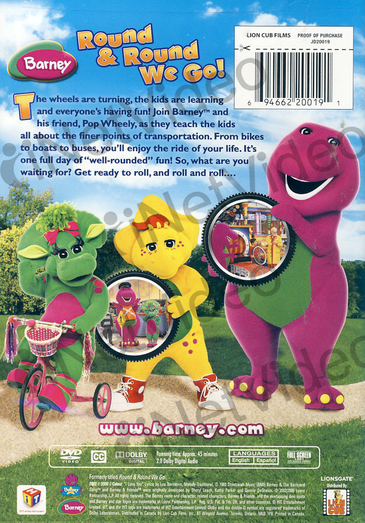 Barney - Fun on Wheels on DVD Movie