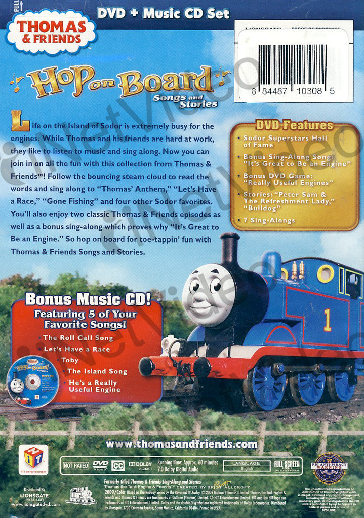 Thomas And Friends Hop On Board Songs And Stories On Dvd Movie