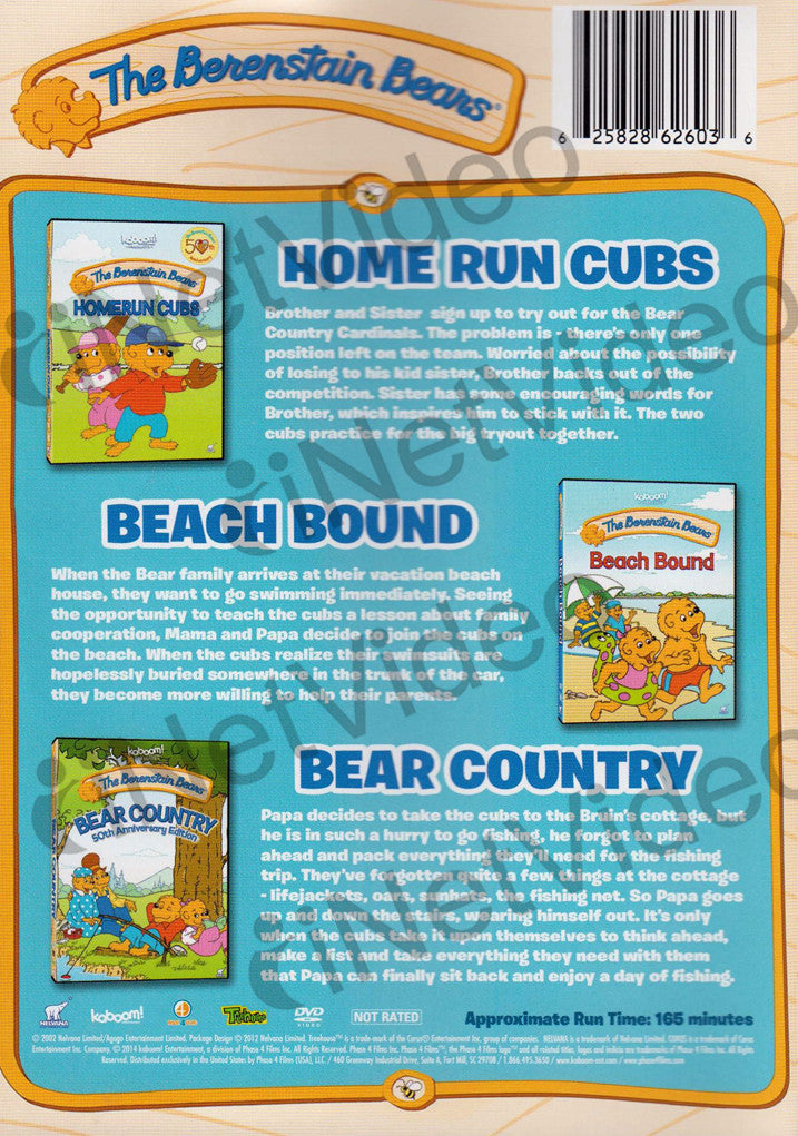 The Berenstain Bears - Triple Feature (Home Run Cubs, Beach Bound, Bear ...