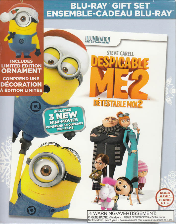 Despicable Me 2 Limited Edition Gift Set Blu Ray Dvd Digital Copy Ultraviolet Carl Minion On Blu Ray Movie