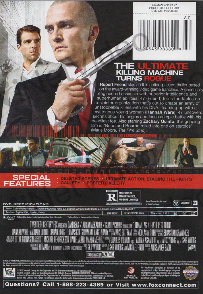 Hitman Agent 47 On Dvd Movie
