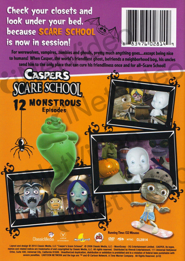 Casper's Scare School - 12 Monstrous Episodes on DVD Movie
