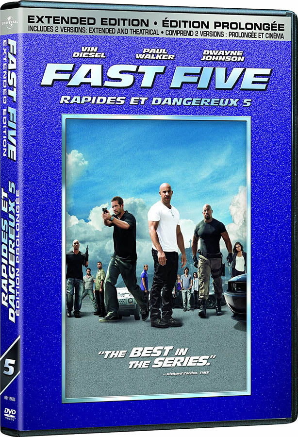 Fast Five (Extended And Theatrical Versions) (Bilingual) on DVD Movie