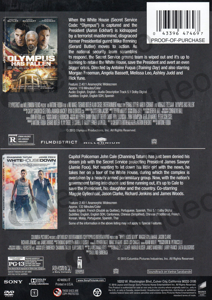 Olympus Has Fallen / White House down (Double Feature) on ...