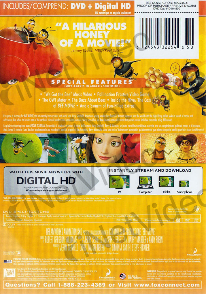 bee movie dvd