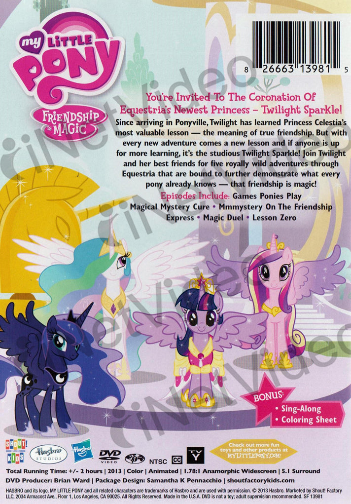 My Little Pony, Friendship is Magic - Princess Twilight Sparkle on DVD Movie