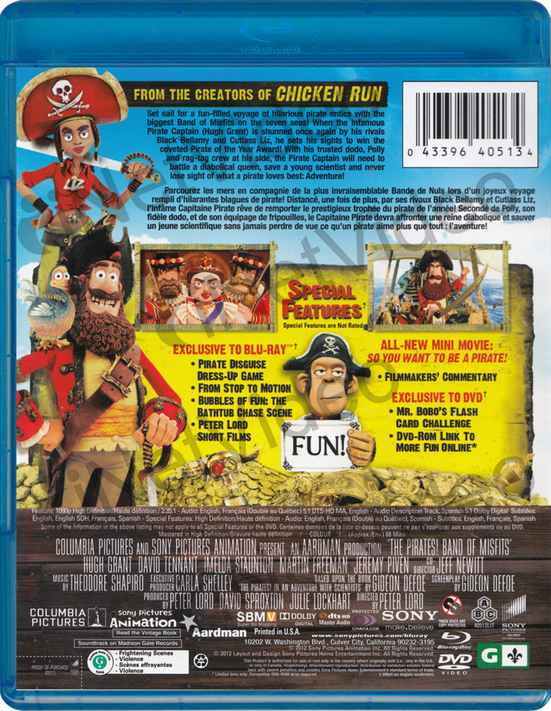 the pirates band of misfits dvd