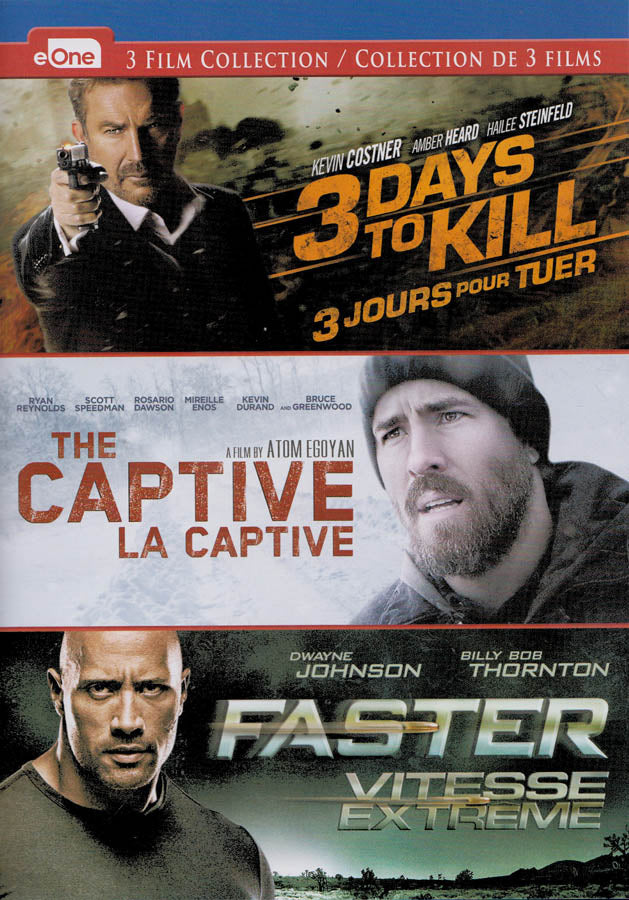 3 Days To Kill / The Captive / Faster (3-Film Collection