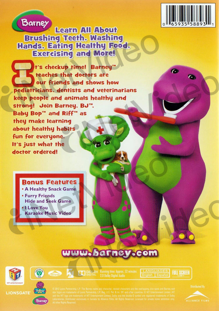 Lets Go To The Doctor Barney On Dvd Movie