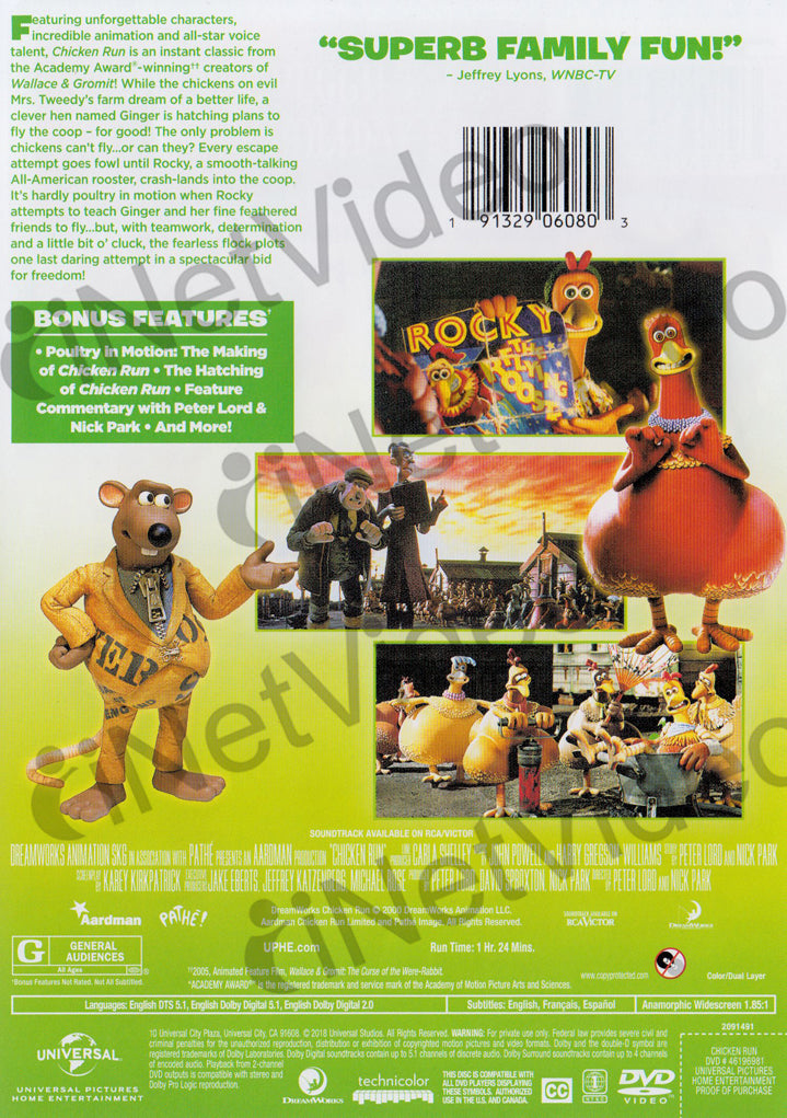 Chicken Run On Dvd Movie