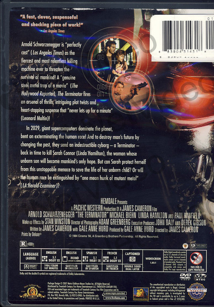 The Terminator Mgm On Dvd Movie