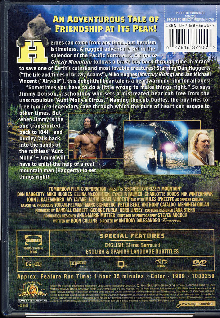 escape to grizzly mountain movie