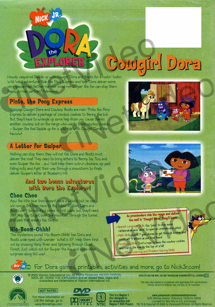 Dora The Explorer Cowgirl Dora On Dvd Movie 