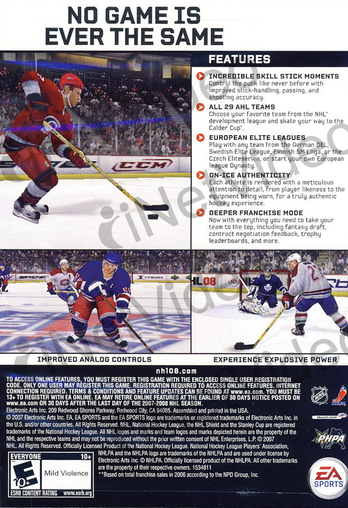 why are there no nhl pc games