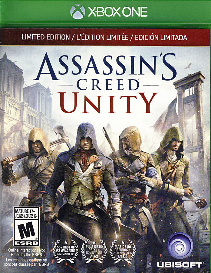 Assassin's Creed - Unity (Limited Edition) (Trilingual Cover) (XBOX ONE) on  XBOX ONE Game