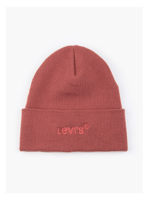 Levi's® Wordmark Beanie/Dull Red - New AW21 - J&B Menswear Ltd, Norwich