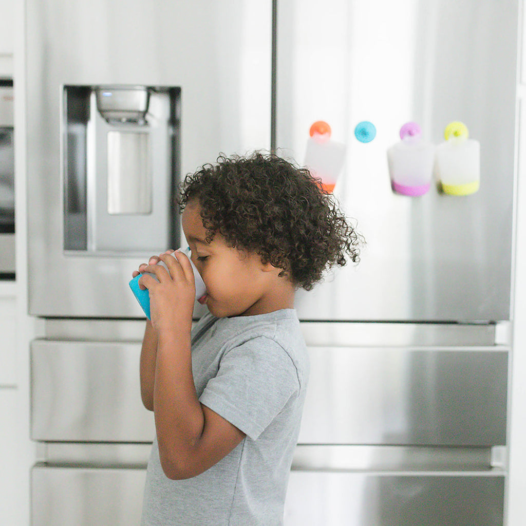 These Fridge Suctioned Hanging Kids Cups Make Life Easier For Kids