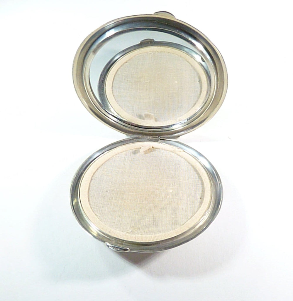sterling loose powder compact