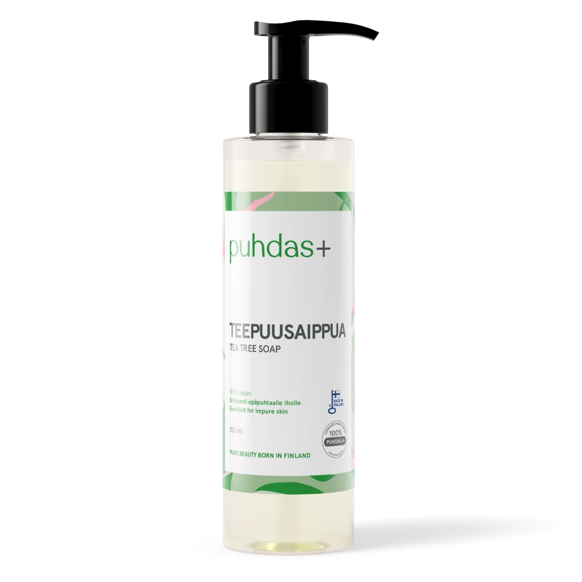  PUHDAS+ Teepuusaippua 200 ml