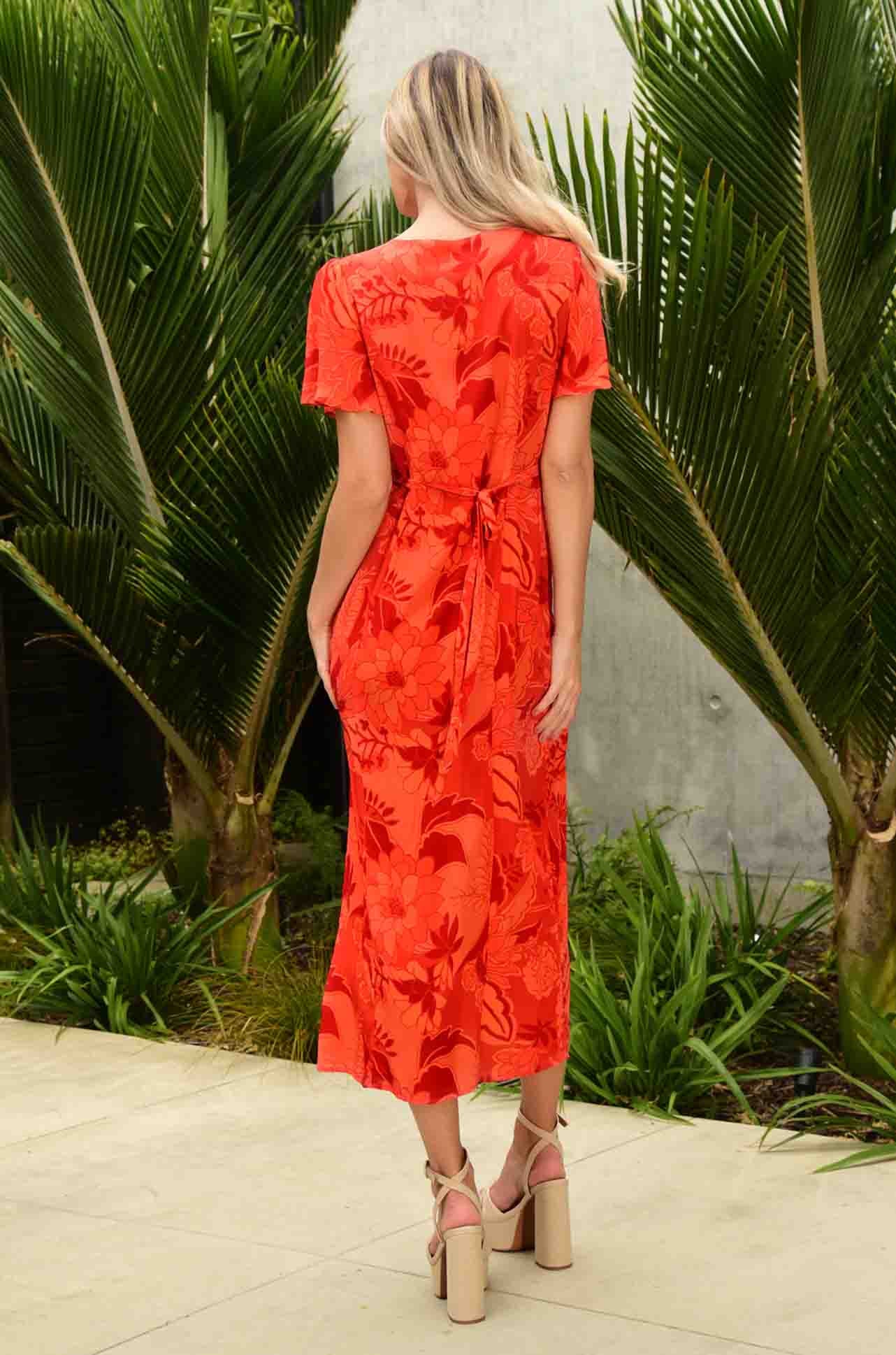 Cooper - Its A Coral Floral Seas The Day Dress