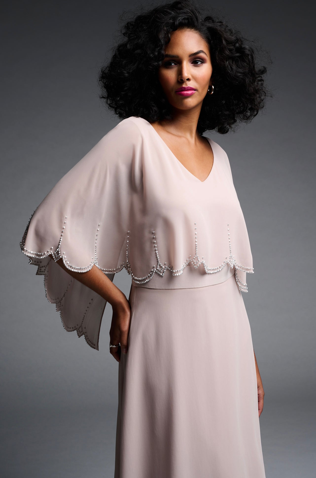 Joseph Ribkoff - Chiffon Diamonte Dress