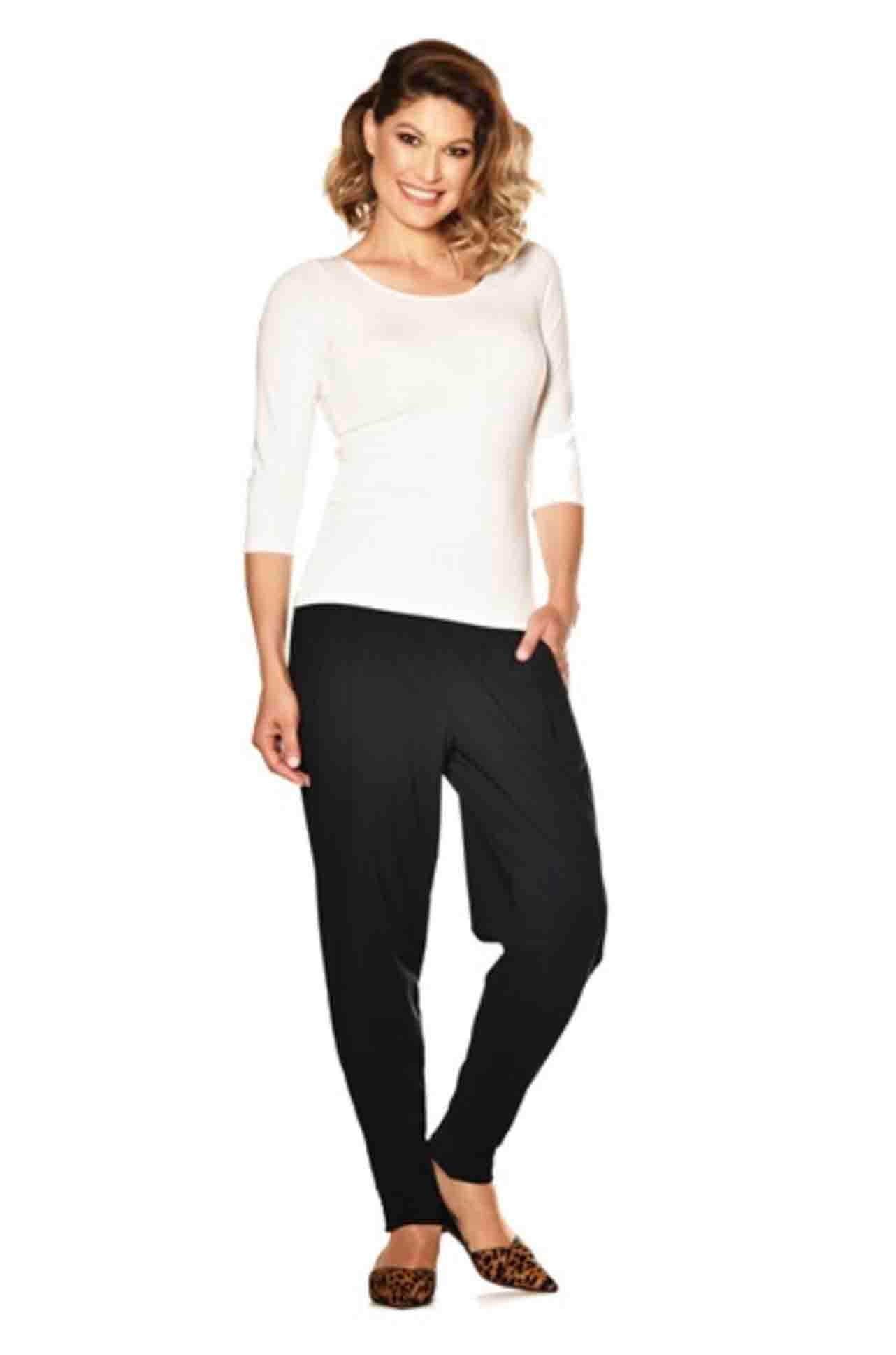 Paula Ryan - Ankle Pleat Basque Pant in Micro Modal