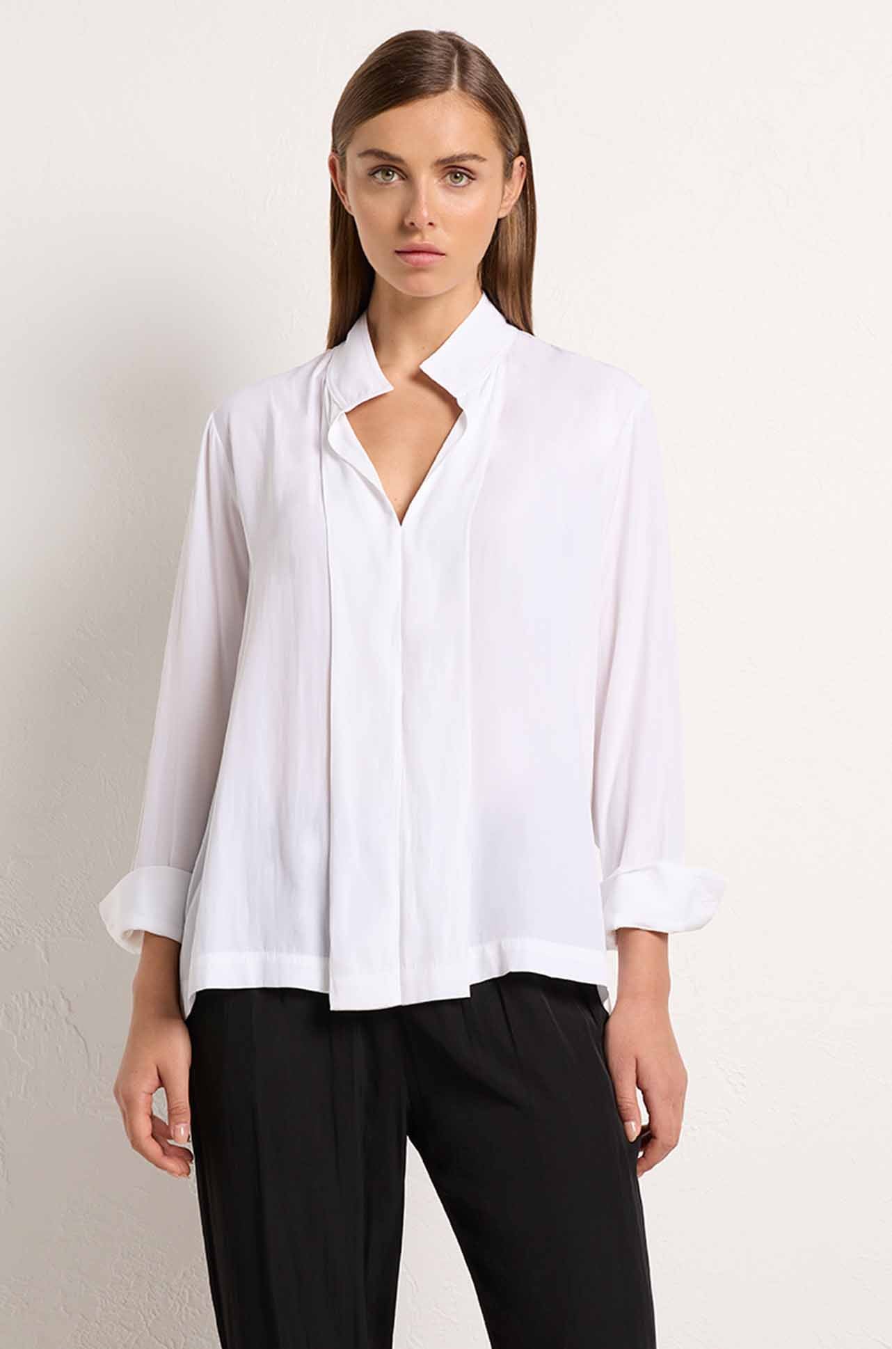 Mela Purdie - Bevel Neck Shirt