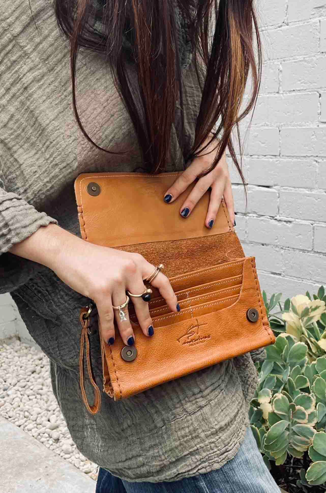 Inkolives - Borsellino Wallet/Clutch Bag in Tan