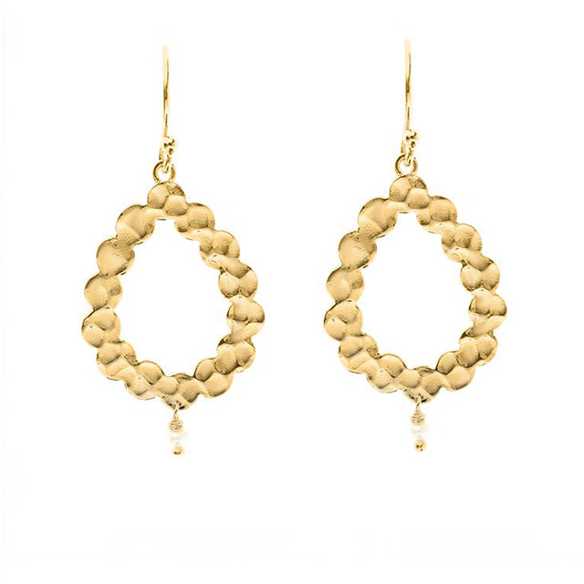 Nicole Fendel - Demi Earrings in Gold & Freshwater Pearl