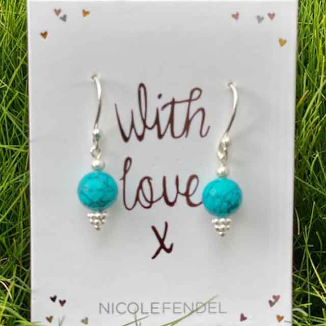 Nicole Fendel - Divina Drops in Turquoise Silver