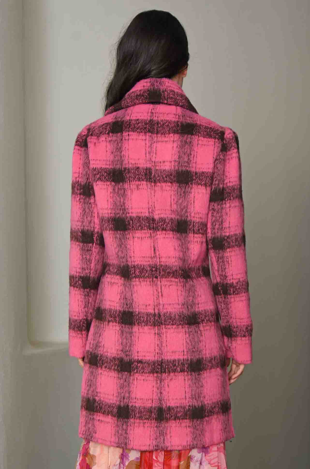 Coop - Check On The Cheek Double Scoop Coat