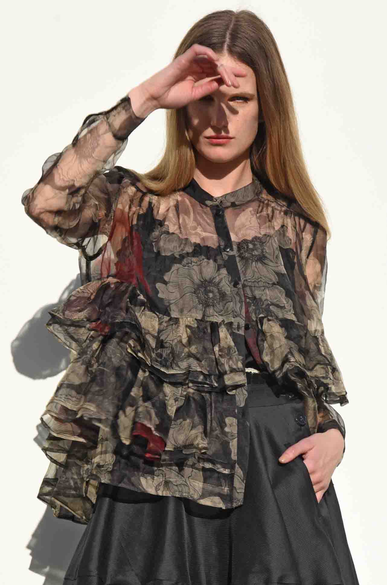 Trelise Cooper - Always Transparent Dusk Frill Dawn Shirt