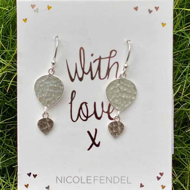 Nicole Fendel - Exclusive Maya Petal Drop in Silver