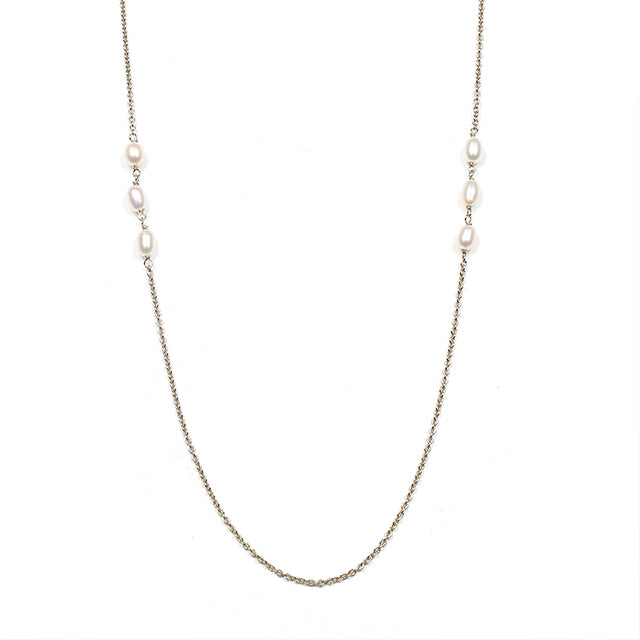 Nicole Fendel - Sterling Triple Pearl Necklace