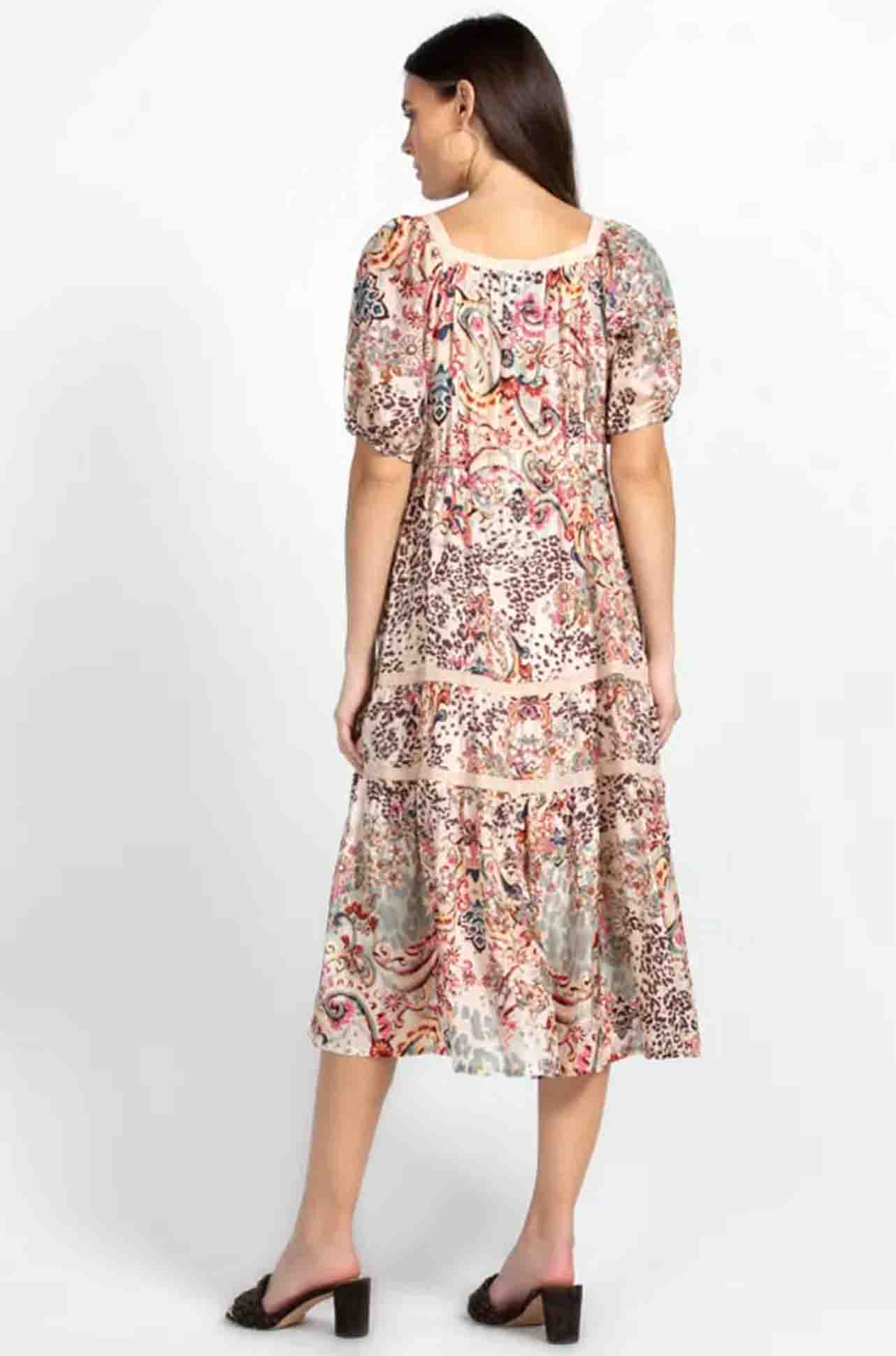 Johnny Was - Jungle Paisley Zenovia Dress w/ Slip