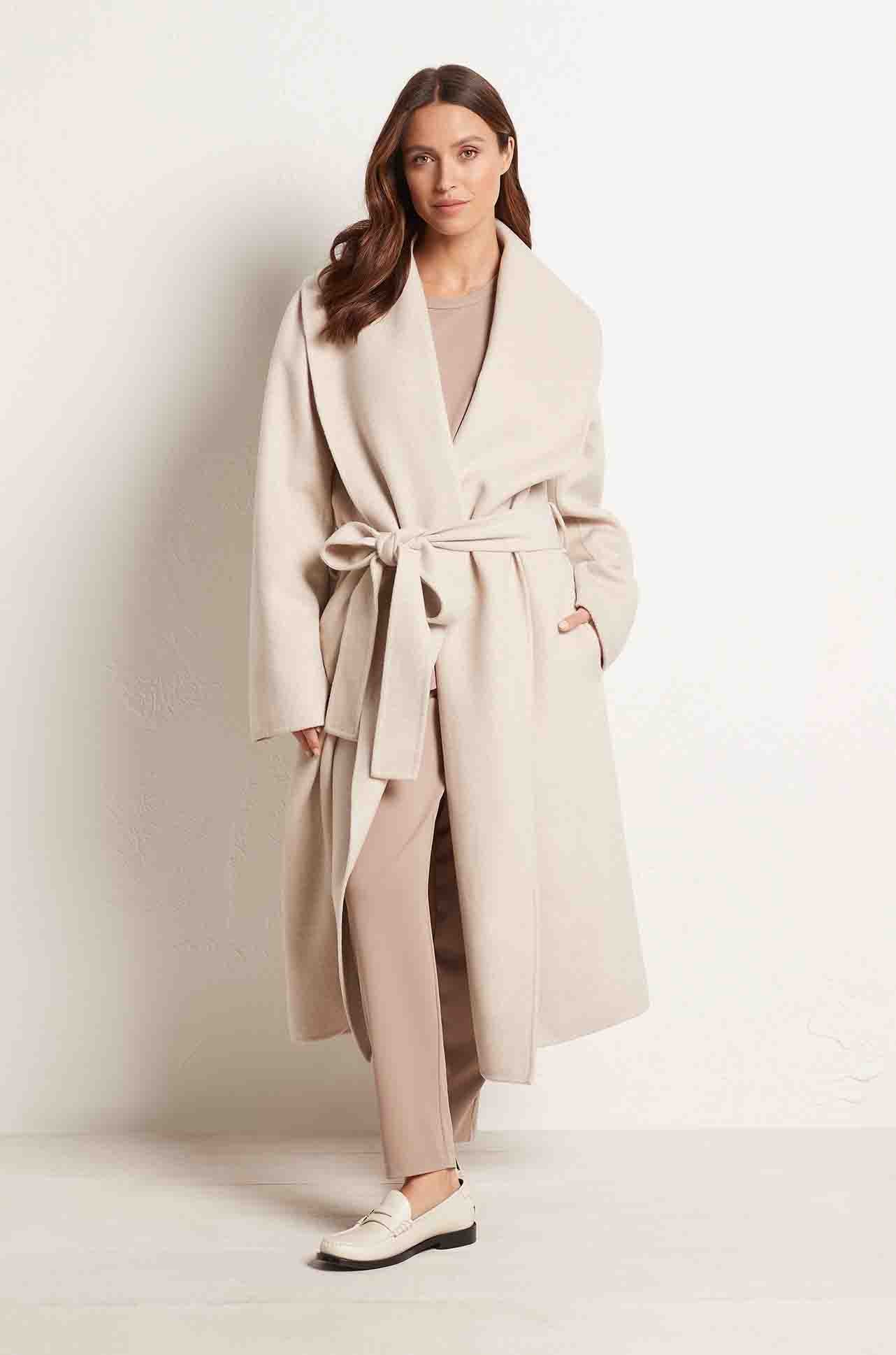 Mela Purdie - Long Shawl Coat in Cashmere Felt