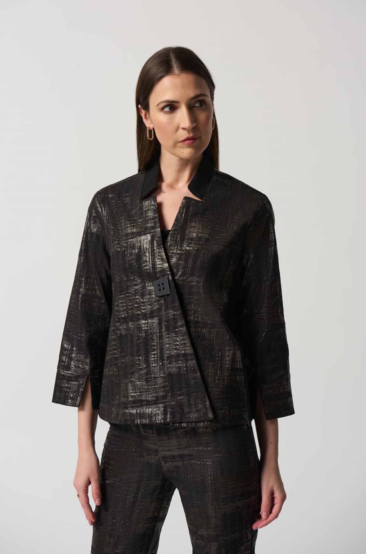 Joseph Ribkoff - Notched Collar A-Line Jacket