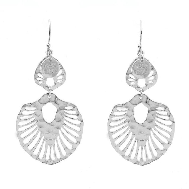 Nicole Fendel - Rashida Statement Earrings in Silver