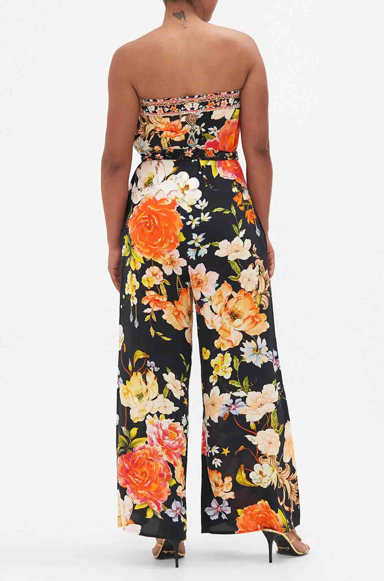 Camilla - Secret History Tie Waist Strapless Jumpsuit