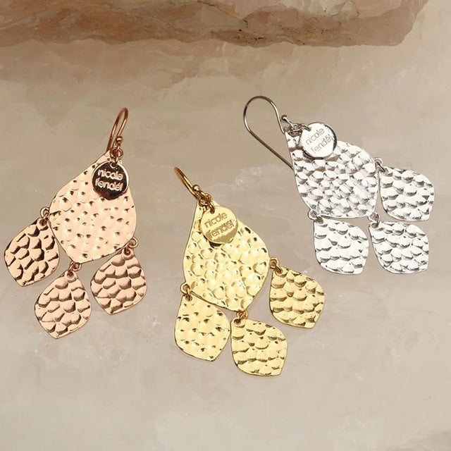 Nicole Fendel - Tulip Petal Earrings in Gold