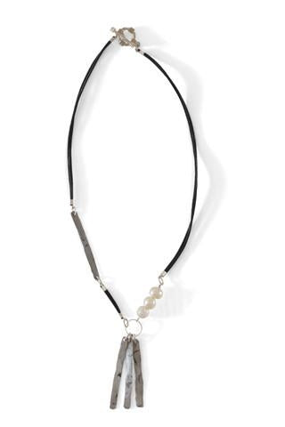 Mulberry Mongoose - Leather Snare Necklace