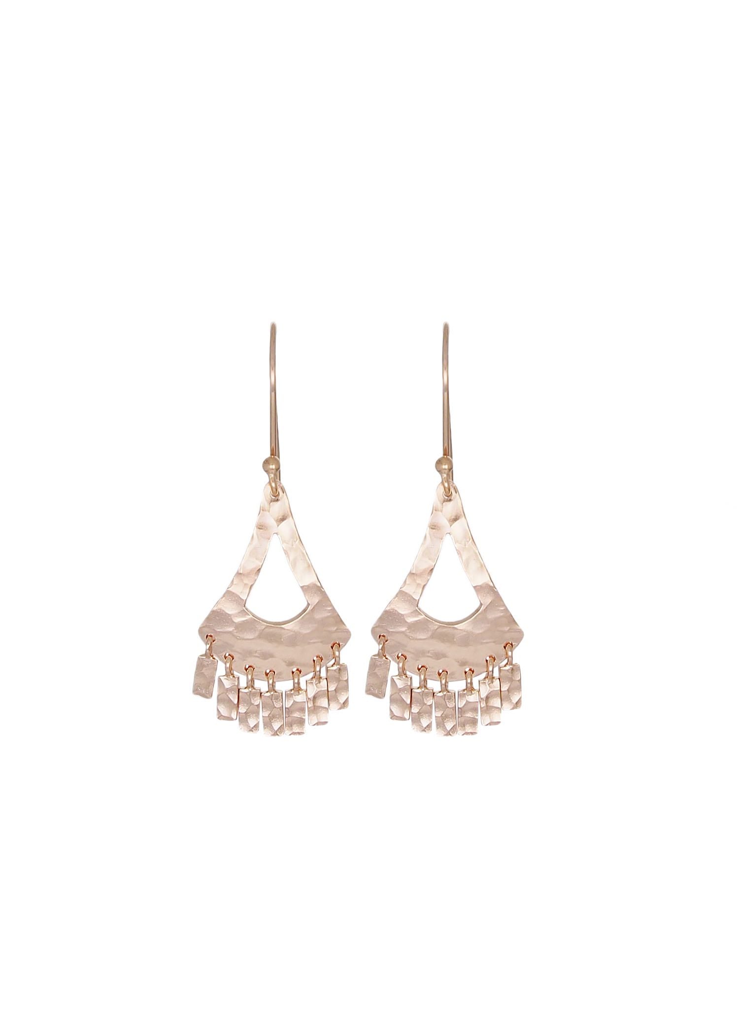 Nicole Fendel Jewellery - Kiara Mini Tassel Earring in Rose Gold